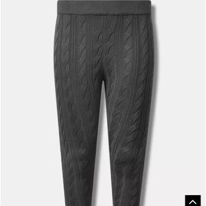 Torrid Gray Cable Knit Pants